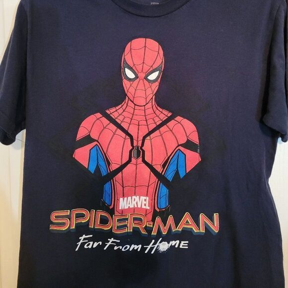 SPIDERMAN NAVY BLUE SHIRT - Picture 2 of 12